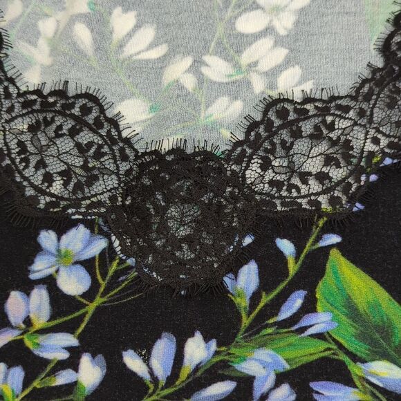 Vintage BLUMARINE Black Floral Sweater Small - Picture 6 of 8